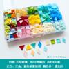 1cm diy vidro colorido translúcido lâmpada Tiffany mosaico de mica vitral opaco porta-velas de mesa lâmpada de mesa feita à mão