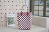 Bolsa Larga de Plástico Tejido Gato Hawaiano Kitty Bolsa Tejida Casual para Vacaciones Bolso de Mano Bordado de Dibujos Animados Lindo