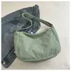 Bolso de Hombro de Pana de Nuevo Estilo Relajado para Mujer, Bolso Cruzado de Gran Capacidad, Bolso Tote Rayado de Moda Coreana para Viajes, Moderno