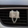 Perfume para salida de aire de coche transfronteriza, clip de aromaterapia para coche, zapatos de tacón alto, bolso incrustado de diamantes, corona, exquisita decoración interior