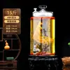 Garrafas de Vidro para Fazer Vinho, Recipientes Selados Domésticos, Potes de Vidro para Vinho Medicinal de Ginseng, Recipientes para Vinho, Potes para Bebidas Alcoólicas com Torneira, Garrafas Especiais para Vinho