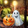 Una Variedad de Productos Nuevos, Creativos Insertos Decorativos de Plástico PVC de Calabaza con Calavera de Halloween para Patio Jardín, Insertos para Suelo, Caminos Decorativos