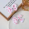 Acessórios de laço doce estilo coreano, presilhas de cabelo elegantes e acessórios de cabelo, componentes de joias DIY para crianças, acessórios versáteis para roupas