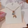 Colares e Brincos Série Oceano, Design de Nicho de Luxo Leve de Alta Qualidade, Corrente para Clavícula, Pulseira Exquisita e Doce