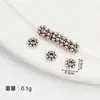 Acessórios para Pulseira Colar DIY Feito à Mão Pérola Cristal Prata Dourada Tibetana Floco de Neve Espaçador Engrenagem Espaçador com Contas