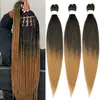 Cabelo Sintético Ez 26 polegadas Baixa Temperatura Seda Trança Fácil Trança Grande Fibra Química Peruca Europeia e Americana Dreadlock Africano Cabelo para Crochê