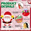 Adesivos de Carro de Natal Conjunto de Adesivos Magnéticos Impermeável e Resistente ao Sol Porta de Garagem de Metal Geladeira Janela Adesivos de Decoração de Feriado