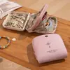 Exquisita Bolsa de Almacenamiento para Joyería con Cremallera de Borla, Bolsita para Joyas para Anillos, Colgantes, Pulseras, Bolsa Portátil de Almacenamiento para Joyería