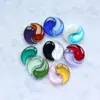 DIY Gancho Vírgula de Cristal de Vidro Pingente de Peixe Bagua Yin Yang Jade Tai Chi Pingente de Casal Moeda Yin Yangshi