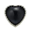 Botones Metálicos con Borde Dentado en Forma de Corazón Botones de Ojo de Gato Blanco Corazón de Melocotón Tops para Mujer Traje Ropa de Abrigo Chaqueta Suéter Botones de Corazón