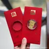Oro Puro 999 Princesa, ¡Por Favor Hazte Rica! Nuevo Estilo Sobre Rojo Pegatina para Teléfono Regalo para Reunión Anual de la Empresa Contrato