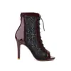 Zapatos de mujer de tacón alto ultra-fino de comercio exterior talla 34-48 sandalias de verano para mujer con punta abierta sandalias cruzadas para mujer europeas y americanas talla grande