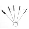 Juego de cinco piezas desbarbado cepillo de limpieza en espiral de nailon boquilla de pistola rociadora aguja de pincel de pulverización agujero pasante juego de cepillos para cabello pequeño