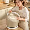 Novo recipiente doméstico para armazenamento de arroz, pote de arroz selado, caixa de armazenamento à prova de umidade e insetos de grau alimentício, caixa de armazenamento para farinha