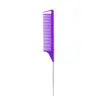 Pente de Cauda Pontuda Atacado Transfronteiriço, Pente de Agulha de Aço Colorido, Pente para Styling de Cabelo, Pente para Mechas de Cabelo Resistente a Altas Temperaturas, Pente de Cauda de Rato para Mechas e Separação