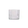 Copos de Vidro Transparente para Velas com Fundo Espesso para Venda no Atacado pelo Fabricante, Porta-Velas de Vidro para Aromaterapia Caseira, Porta-Velas para Quarto, Enfeites de Fragrância