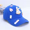 Chapéu de Coelho Fofo de Desenho Animado para Crianças Boné de Basebol Personalizado Boné com Aba Curva e Pala Boné de Rua Hip-Hop Chapéu de Sol de Verão