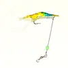 Isca Macia Camarão Luminoso com Anzol, Isca Macia de Camarão, Isca para Peixes de Água Doce, Isca de Pesca de Imitação, Isca Artificial