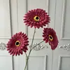 Flores de Crisantemo Artificiales para Arreglo de Escena DIY Materiales de Flores Falsas Arte Floral Girasoles Decoración de Sala de Estar Mesa de Comedor Flores