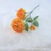 3 flores artificiais de peônia, flores falsas, decorações para sala de estar, flores de seda, buquê de flores de haste única para casamentos, arranjos florais, decoração de quarto e sala de jantar