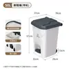 Papelera Grande de Pedal con Tapa y Ruedas Comercial Catering Oficina Dormitorio Exterior Hotel