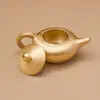 Artesanato Criativo de Bule de Latão Puro para Escritório Sala de Estar Presentes Artesanais Bule Decorativo para Estudo Ornamentos de Cobre Atacado