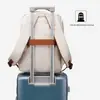 Mochila Casual para Laptop con Logo y Cremallera, Adecuada para Viajes de Negocios, Bolso de Equipaje de Viaje Moderno
