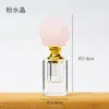 Botella de Perfume de Cristal Natural Botella Dispensadora de Vidrio Estilo de Lujo Accesible y Elegante Botella Dispensadora de Piedra Cruda de Cristal Botella Sellada