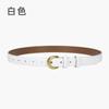 Cinto Feminino Couro Genuíno Moda Simples All-match Cinto Fino Cinto Feminino em Forma de D Pin Fivela Cinto Decorativo Outono e Inverno Nova Chegada