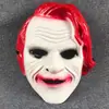 Máscara Facial Completa de Halloween Maquillaje Cos Payaso Casa Embrujada Prop de Escape Room Basado en Guion Rostro del Caballero Oscuro