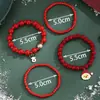 Adornos Navideños Transfronterizos Copo de Nieve Gorro Navideño Pulsera Reno Pulsera de Muñeco de Nieve con Cuentas Set de Joyería Al por Mayor