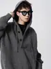 Ropa de punto con capucha de color liso para hombre, invierno, estilo americano, sudadera con capucha de corte limpio, ropa de punto sexy y guapa para hombre