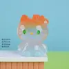 Nueva decoración de artesanía de resina de gato facetado con degradado de cristal lindo translúcido figura de juguete creativa de moda adorno de escritorio