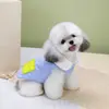 Ropa para perro mascota con estampado de dibujos animados, abrigo de algodón a la moda con bloques de color, ropa a prueba de frío para gato, estilo otoño e invierno 26 Abrigo de algodón Oso Cereza