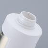 Fabricante Botella de Loción 350ml Plástico Blanco Embalaje para Cuidado de la Piel Hombro Plano Moderno Hotel Tipo Presión Botella de Loción Corporal