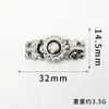 Fivela de Metal Botões Superiores Retrô Estilo Étnico Fecho Decorativo para Roupa Traje Tang Cheongsam Hanfu Botão de Pressão de Liga