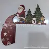 Decoración de Escena Navideña Transfronteriza Artesanía de Madera Regalo de Navidad Colgante de Puerta Esquina de Puerta Escena Navideña Decoración del Hogar