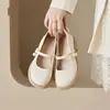 Sapatos de Salto Baixo Delicados Estilo Francês, Elegantes Sapatos Mary Jane para Mulheres, Novos Sapatos Femininos Estilo Chinês 2026, Sapatos Redondos Estilo Nacional para Combinar com Saias, Sapatos Pequenos de Couro