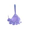 Equipo de laboratorio escolar vaso embudo triangular de alto borosilicato 75 mm 90 m cuello corto largo curva cónica embudo de vidrio