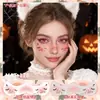 Nuevos en stock pegatinas faciales de Halloween y Navidad mate transfronterizas, pegatinas faciales que realzan el ambiente, pegatinas de tatuaje