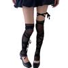 PATTKIN Estilo Coreano Nuevas Calcetines de Malla con Tira de Ballet para Mujer Calcetines de Gasa Malla Niña Niña Dulce Medias Altas