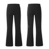 C6232 Retro Americano Unisex Moda Callejera de Gama Alta Color Sólido Pantalones Casuales Acampanados Ajustados para Hombre