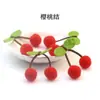 Punto Cereza Bola de Pelo Alta Elasticidad Bola de Pelo DIY Linda Pasador para Niños Alta Elasticidad Hoja DIY Accesorios para Ropa Accesorios