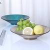 Wow Plato de Frutas de Plástico Transparente Engrosado Cocina Sala de Estar Liso y Fácil de Limpiar Plato de Frutas Producción Fondo Plano Cesta de Frutas