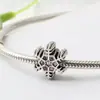 Huiyue Nuevo brazalete de cuentas plateadas de colores copo de nieve accesorios DIY al por mayor cuentas de copo de nieve