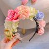 Accesorios para el cabello Hanfu de alta gama, horquilla para niña, diadema de flores, guirnalda Hanfu de imitación para niña, accesorios para el cabello, diadema de flores para niña