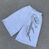 Comércio Exterior Nova Marca Tendência Europeia e Americana High Street Novo Retro Marca Tendência Shorts Casuais Masculinos e Femininos Shorts Largos Estampados com Letras Atacado