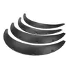 Modificación de coche ceja de rueda ensanchada guardabarros vehículo todoterreno carrocería ancha ceja de rueda tridimensional ensanchada patrón de fibra de carbono negro Universal