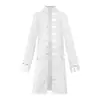 Halloween Amazon Abrigo Europeo y Americano para Hombre Color Sólido Moda Steampunk Retro Uniforme para Hombre Cuello Alto Ropa