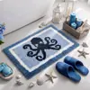 Alfombra de Felpa Absorbente para Baño Dopamina Alfombra Tufted Antideslizante Personalizada Puerta de Inodoro Tulipán
